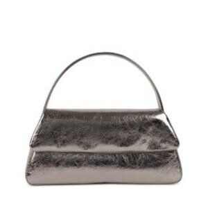 Silver Leather Evening Bag by Liselle Kiss, NEW